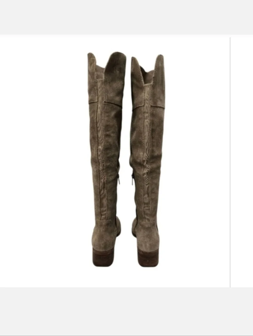 Vince Camuto Kochelda Suede Over The Knee Boots in Tan